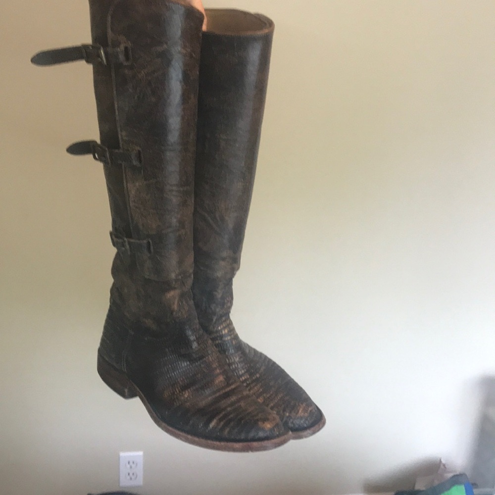 Lucchese classics handmade leather military boots